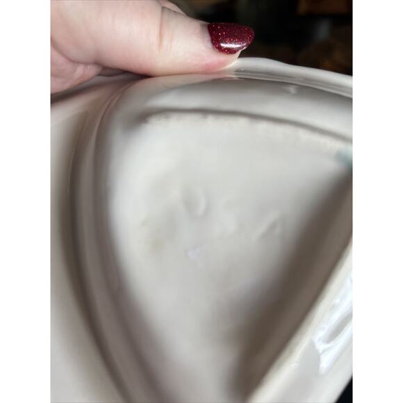 Vintage Belmar‎ of California Divided 2-Piece White Relish Tray 406 Vegetable - Picture 4 of 7